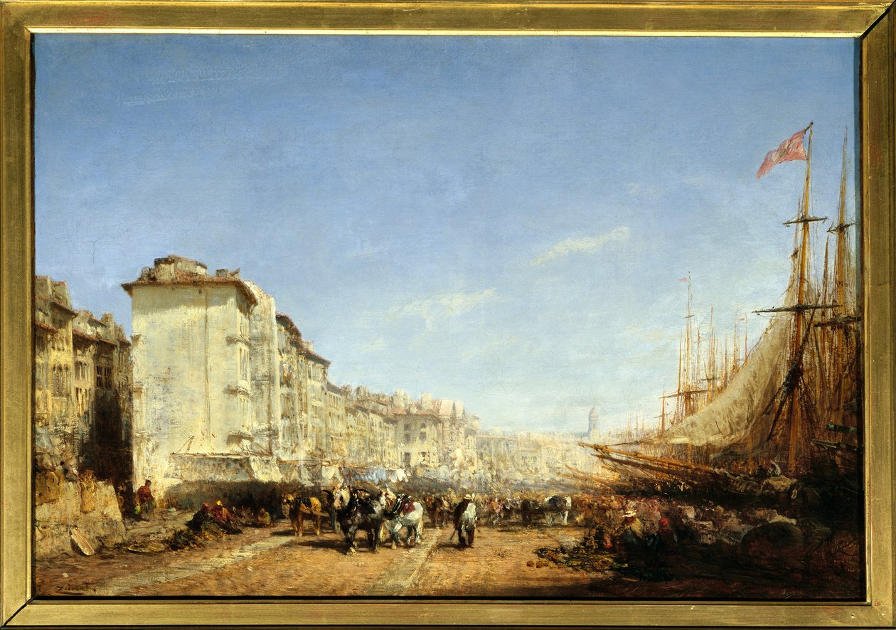 Der alte Hafen von Marseille von Félix Ziem