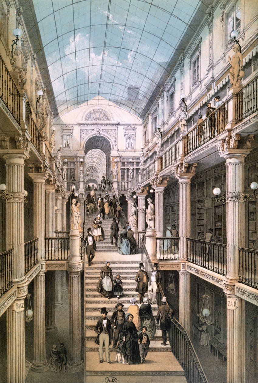 Die Passage Pommeraye in Nantes, ca. 1843 von Felix after Benoist
