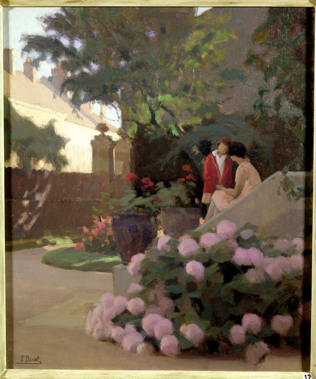 Eine Ecke des Gartens von Ferdinand Achille Lucien Bivel