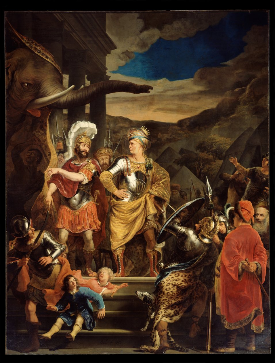 Fabritius und Pyrrhus von Ferdinand Bol