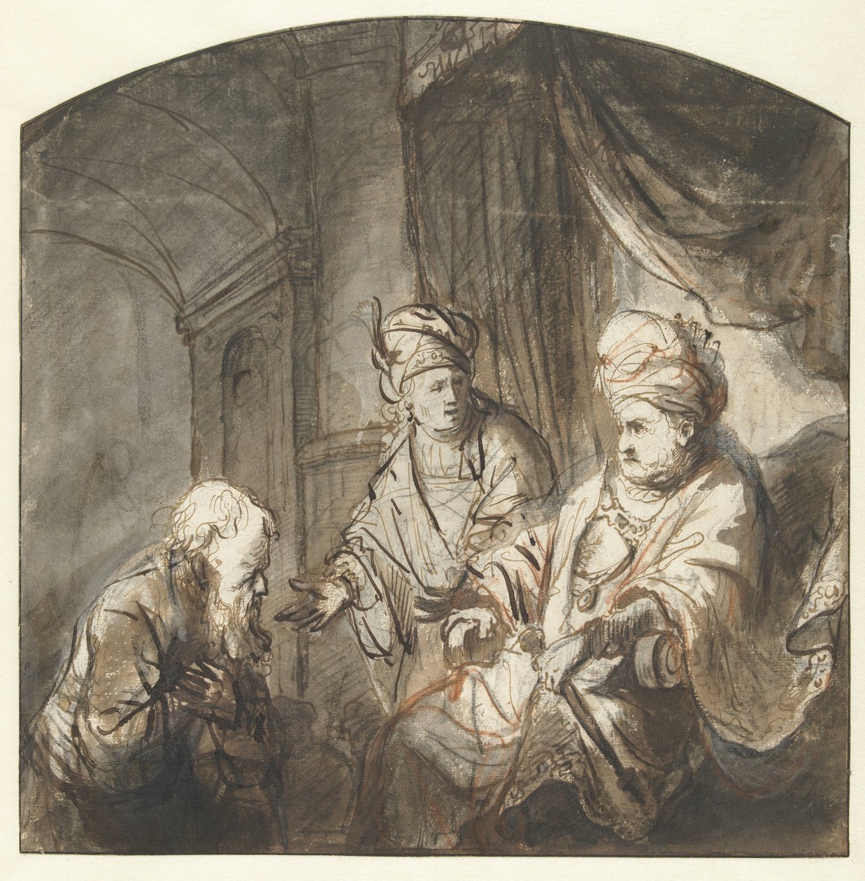 Joseph stellt seinen Vater dem Pharao vor von Ferdinand Bol