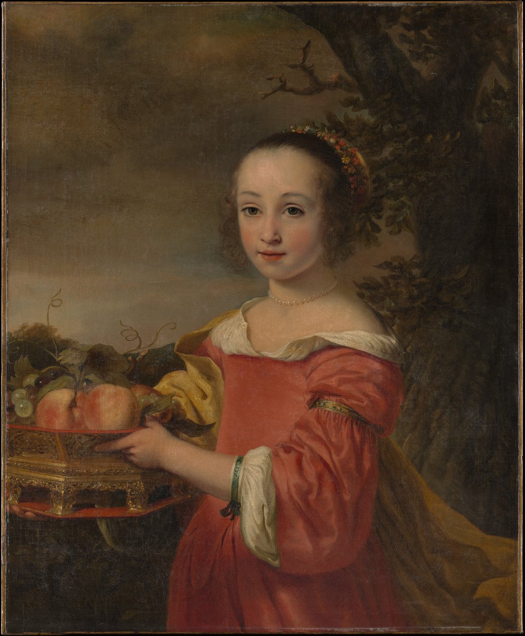 Petronella Elias (1648–1667) mit einem Korb voller Früchte von Ferdinand Bol