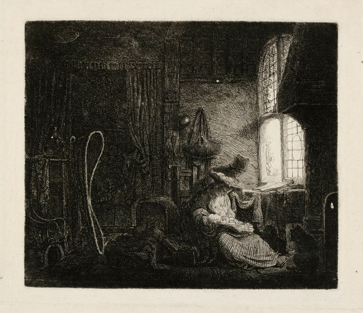 Die Familie in einem Raum von Ferdinand Bol