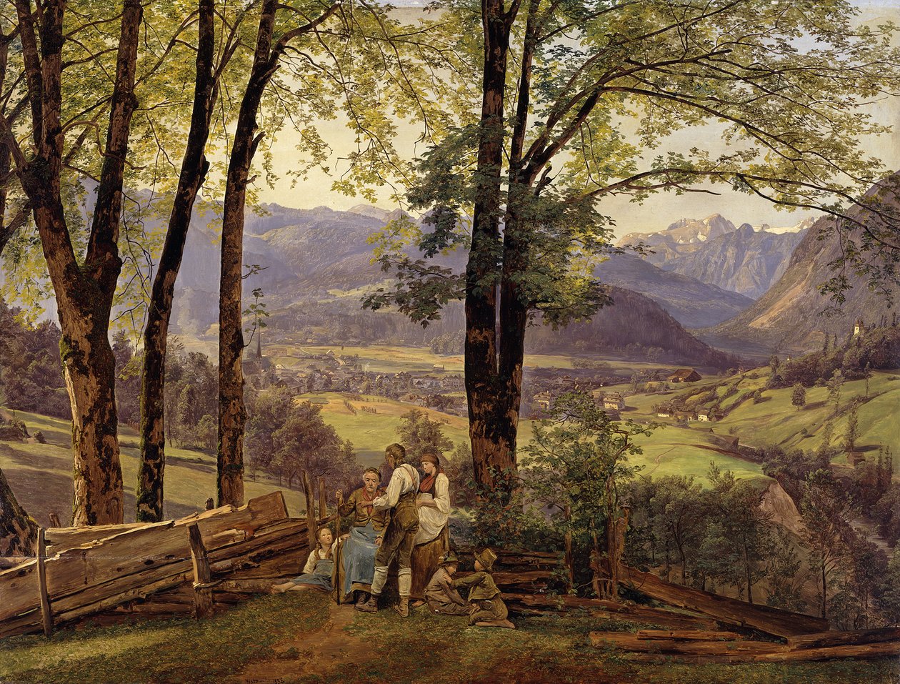 Blick auf Ischl von Ferdinand Georg Waldmüller