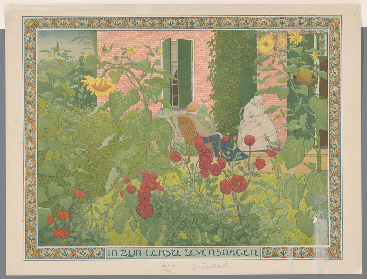 Zwei Frauen mit Baby von Ferdinand Hart Nibbrig