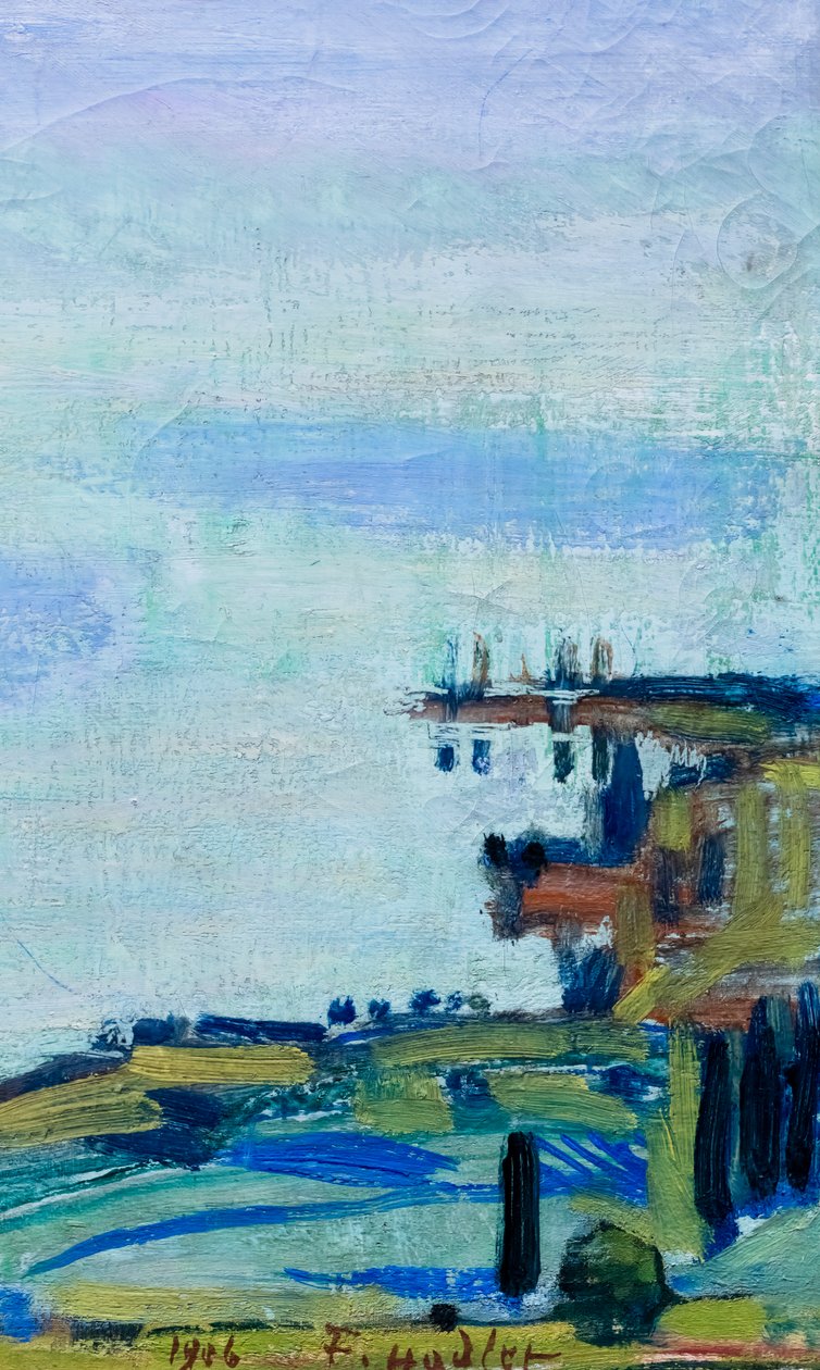 Genfersee mit den Savoyer Alpen von Ferdinand Hodler
