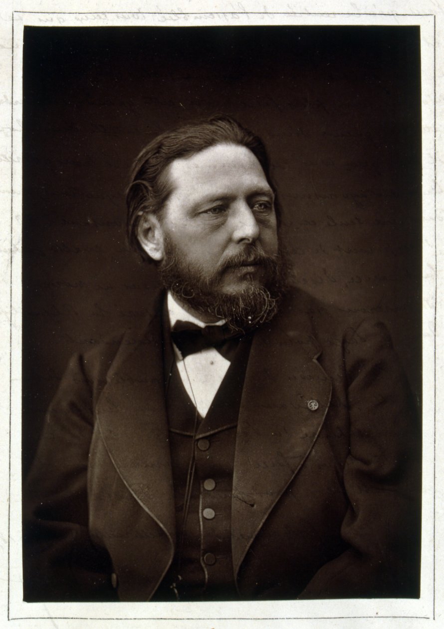 Porträt von Jules Breton (1827-1906) (s/w Foto) von Ferdinand Mulnier