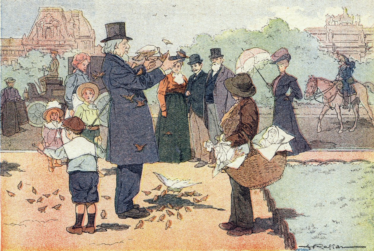 Der öffentliche Garten der Tuilerien in Paris, in Imagier de l