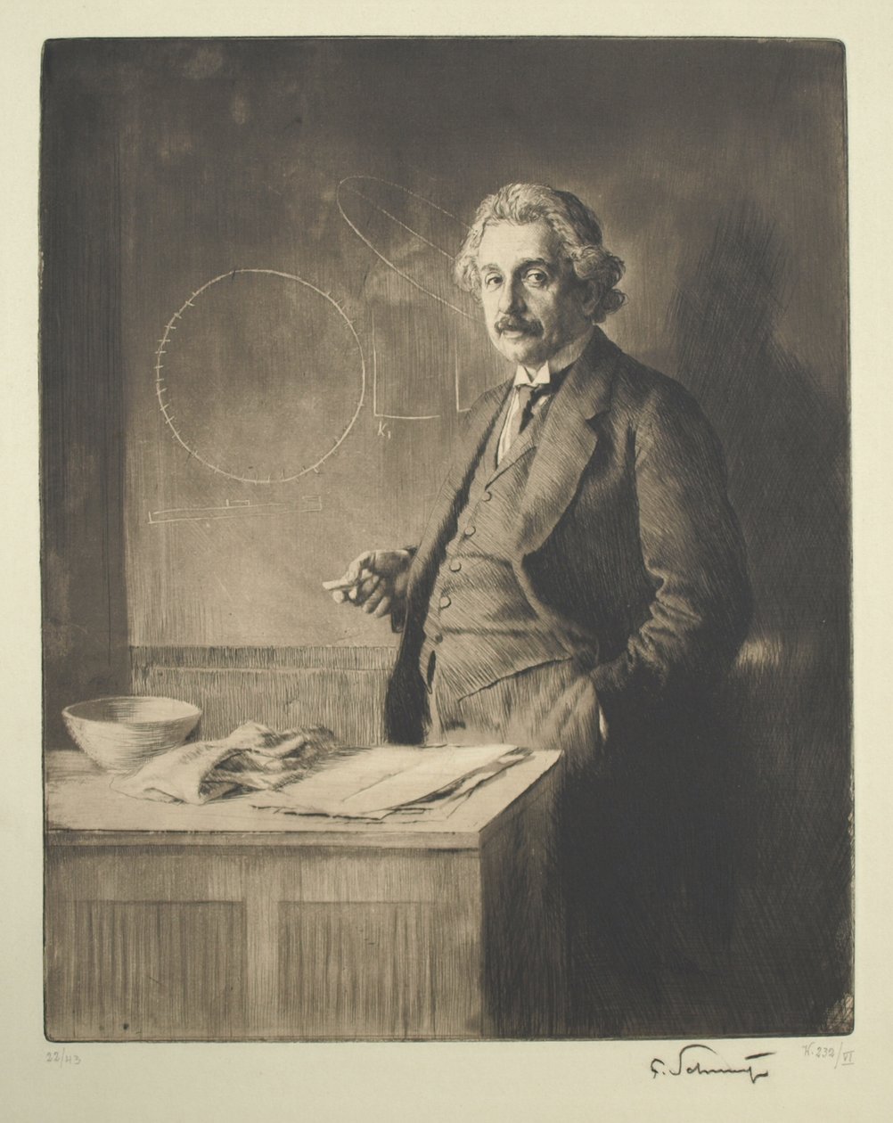Porträt von Albert Einstein 1879-1955, 1921