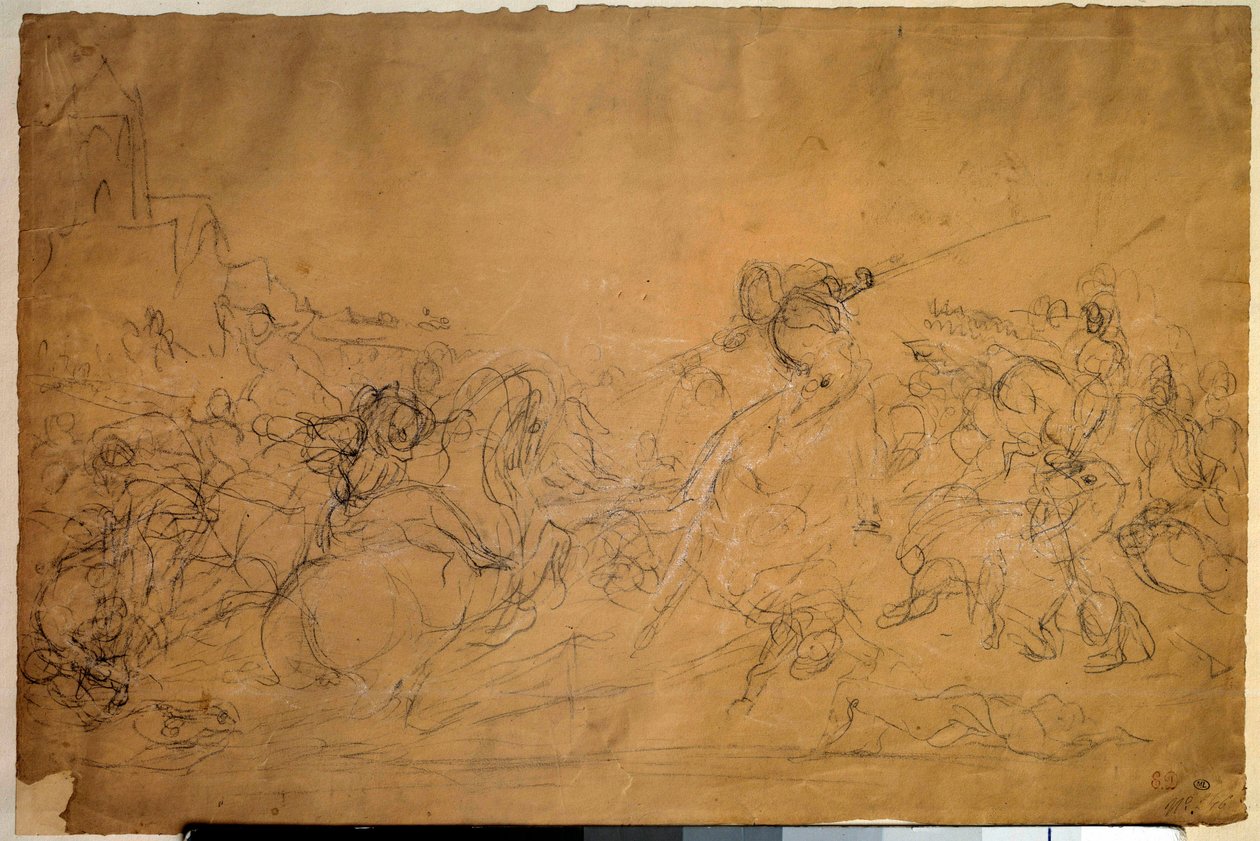 Kampfszene von Ferdinand Victor Eugene Delacroix