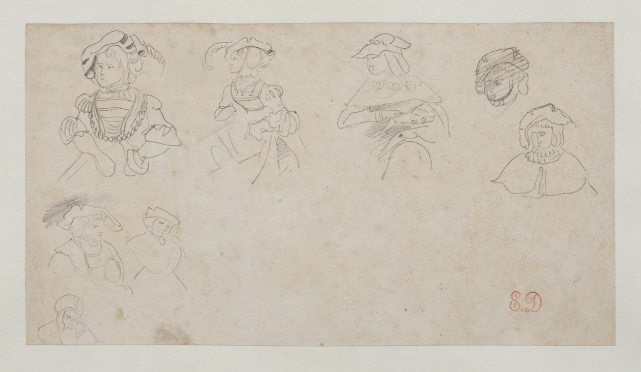 Figurenstudien, ca. 1800-1899 von Ferdinand Victor Eugene Delacroix