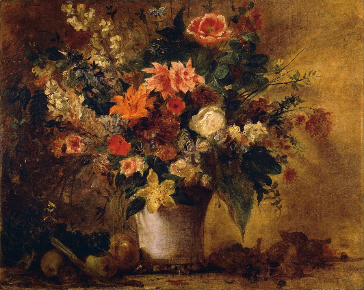 Blumen und Früchte von Ferdinand Victor Eugene Delacroix