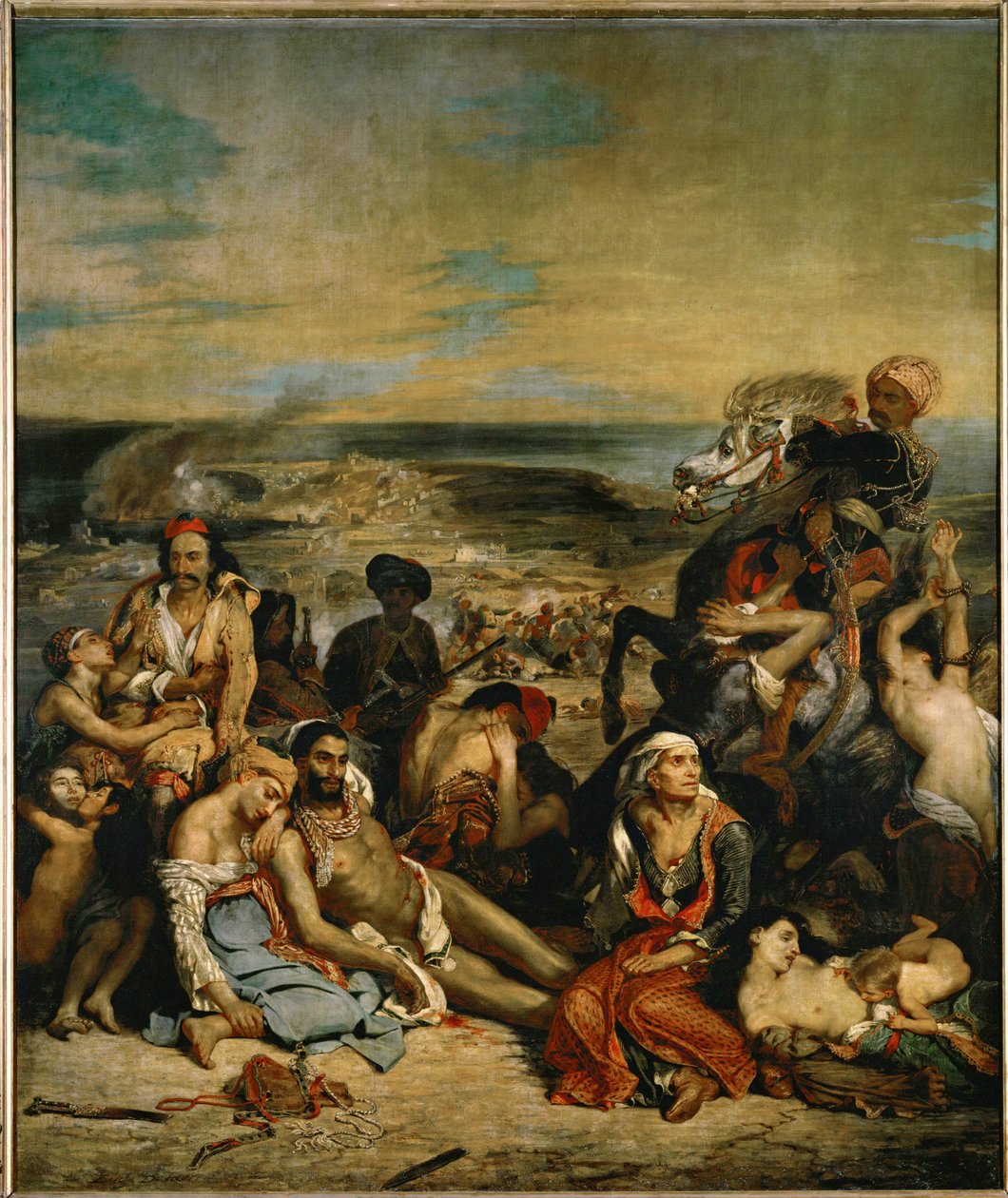 Das Massaker von Chios von Ferdinand Victor Eugene Delacroix