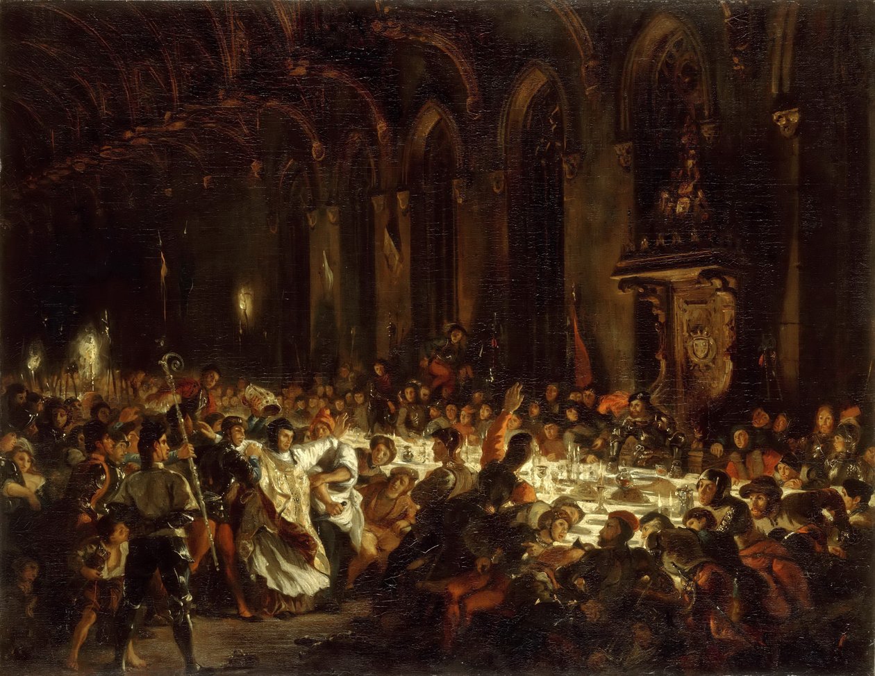 Die Ermordung des Bischofs von Lüttich von Ferdinand Victor Eugene Delacroix