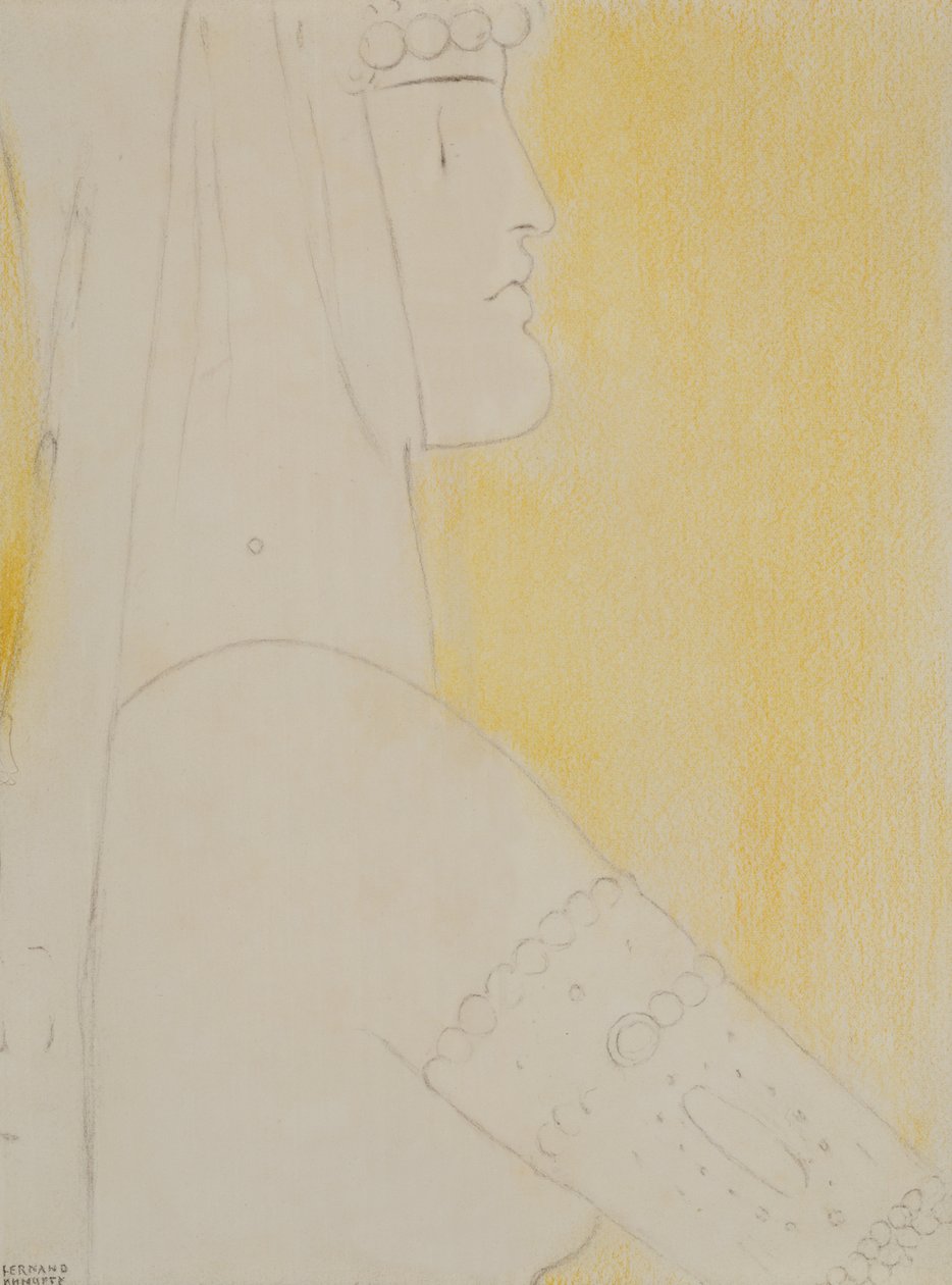 Studie für Passe von Fernand Khnopff