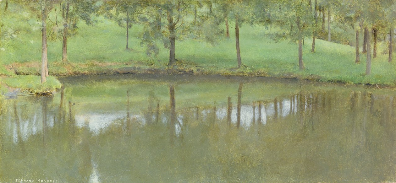 Fosset; Stillwasser, um 1894 von Fernand Khnopff