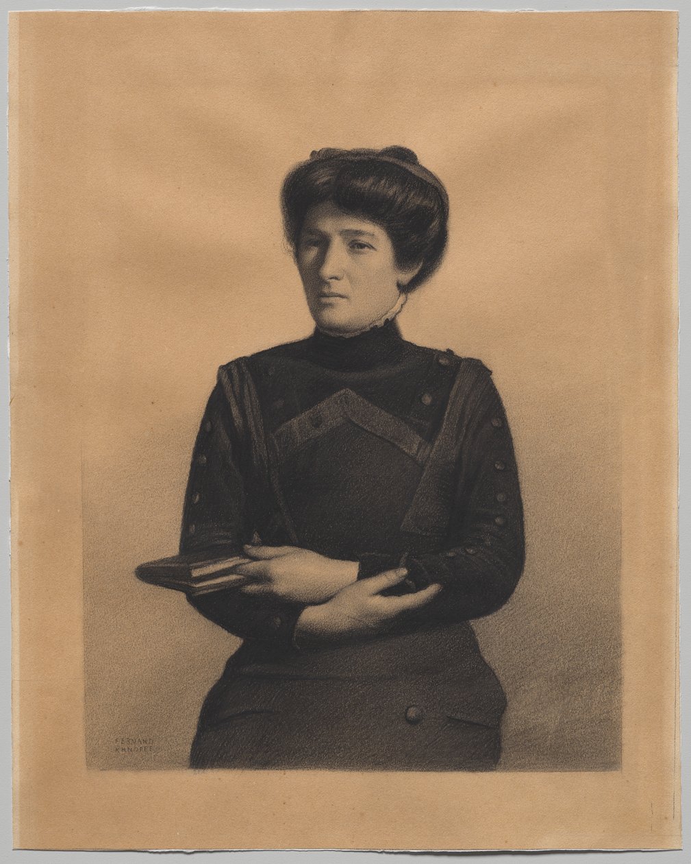 Porträt von Madame Jules Ricard, geborene Augustine Bulteau von Fernand Khnopff