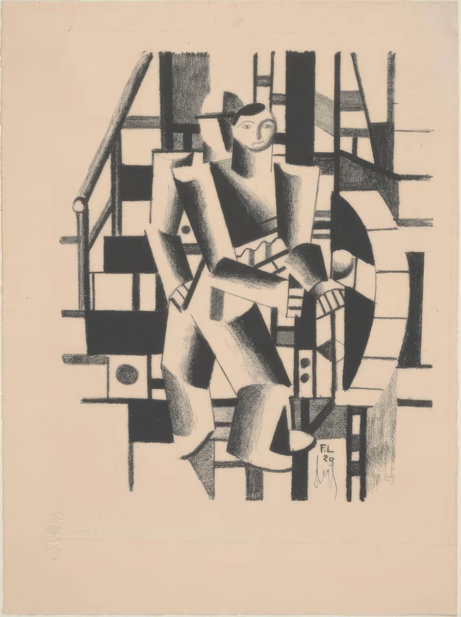 Komposition mit zwei Personen von Fernand Leger