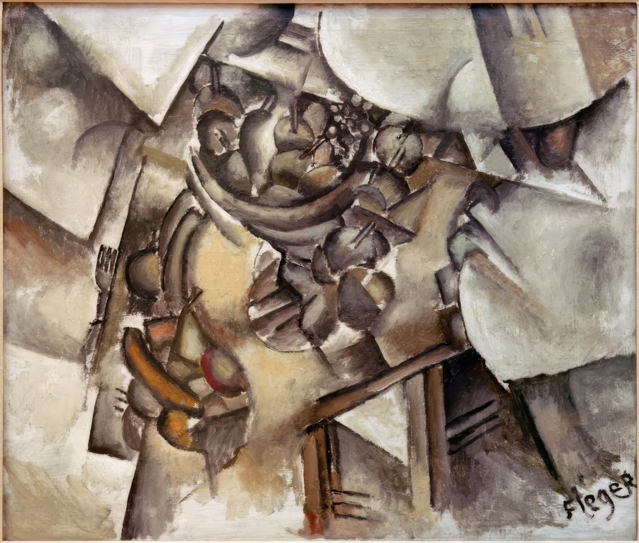 Die Obstschale auf dem Tisch von Fernand Leger: Kunstdruck