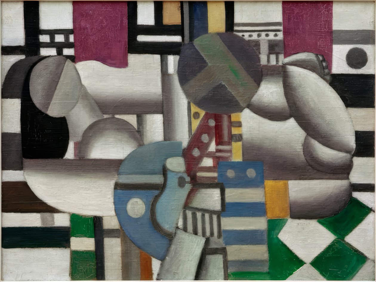 Frau und Stillleben von Fernand Leger
