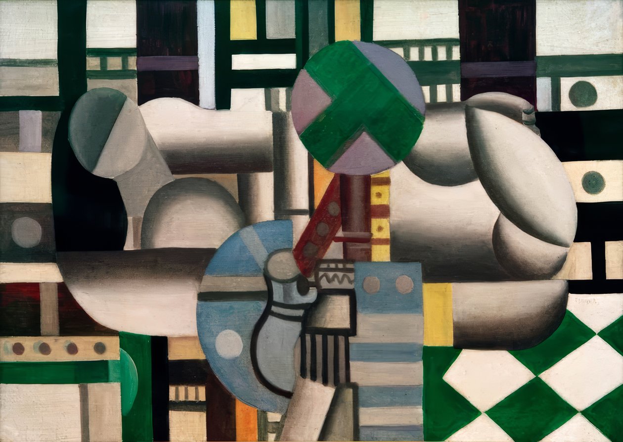 Frau und Stillleben von Fernand Leger