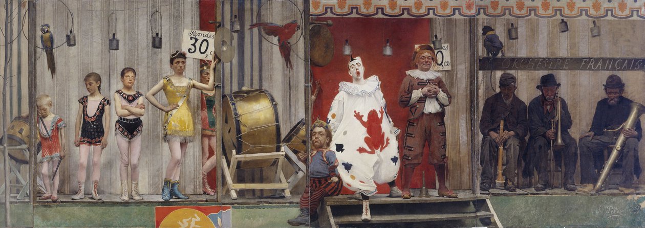 Grimaces et misère - Les Saltimbanques, 1888 von Fernand Pelez