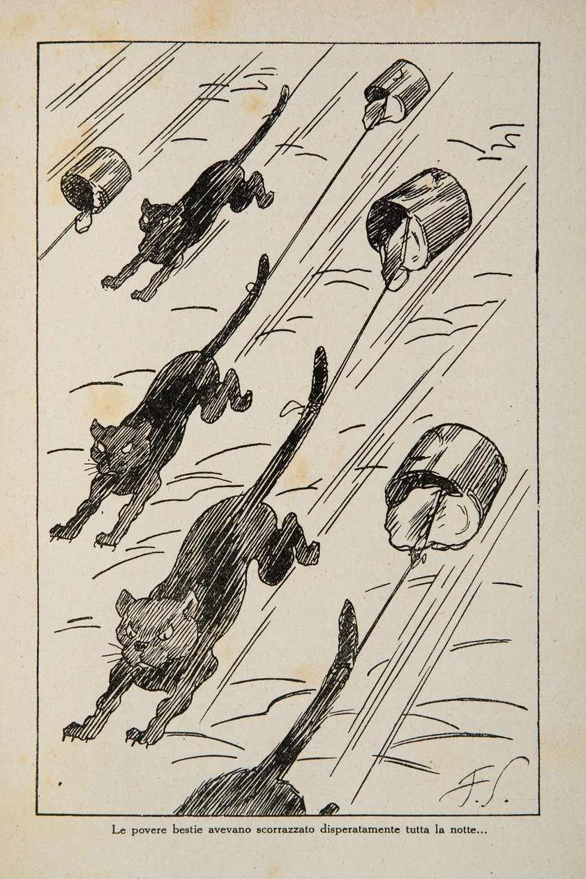 Illustration aus einem Kinderbuch von Filiberto Scarpelli