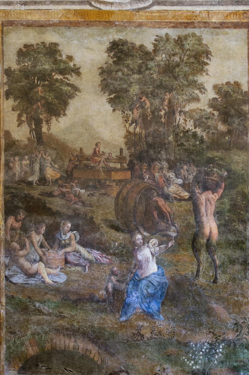 "Ernte" (Detail) von Filippino (and workshop) Lippi