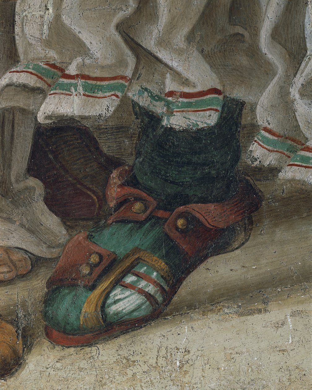 Der heilige Philipp vertreibt den Drachen aus dem Tempel von Hieropolis (Detail) von Filippino Lippi