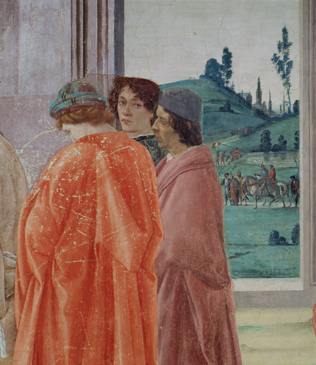 Der Streit mit Simon Mago und die Kreuzigung des Hl. Petrus (Detail) von Filippino Lippi