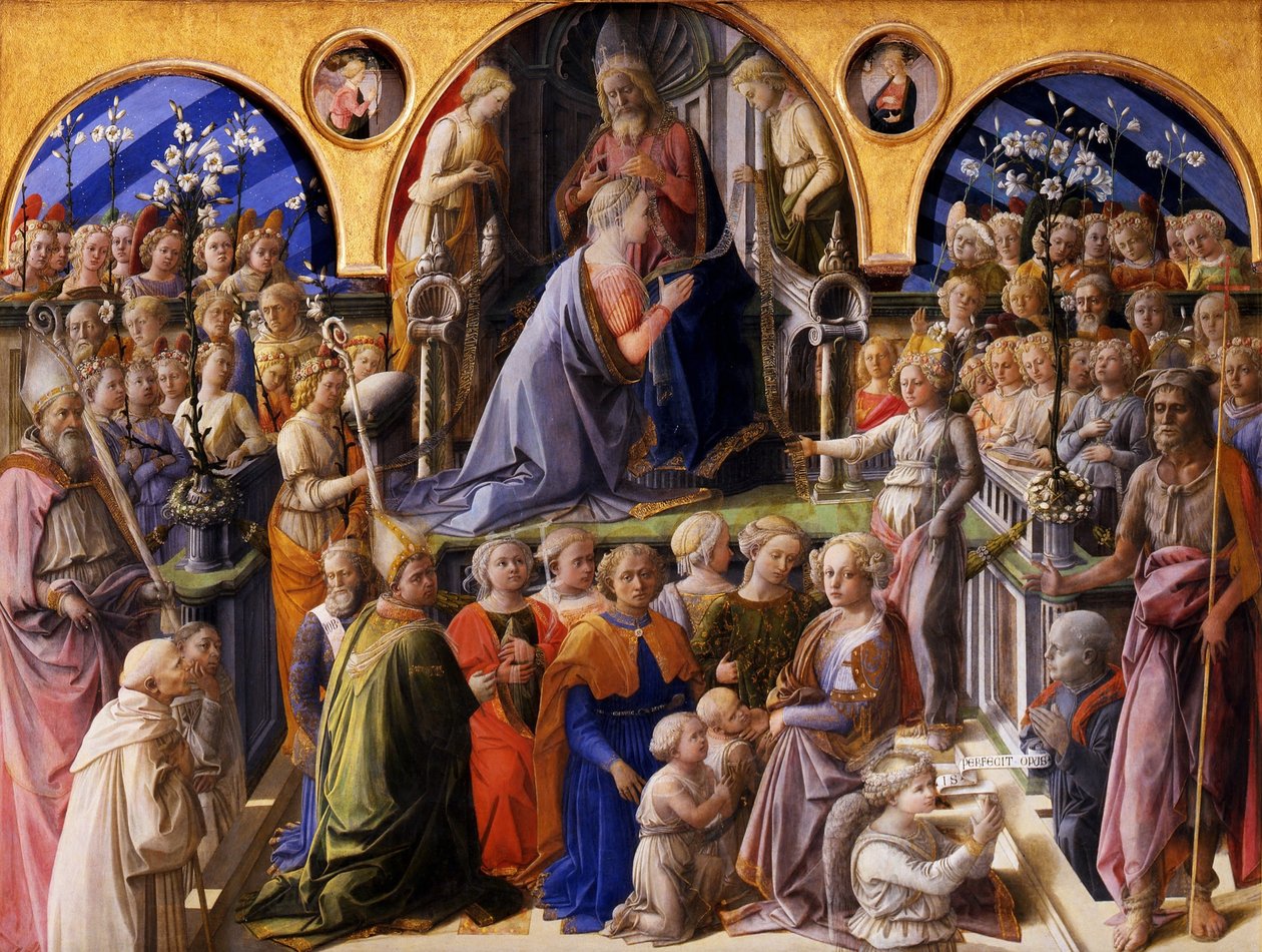 Die Krönung der Jungfrau von Fra Filippo Lippi