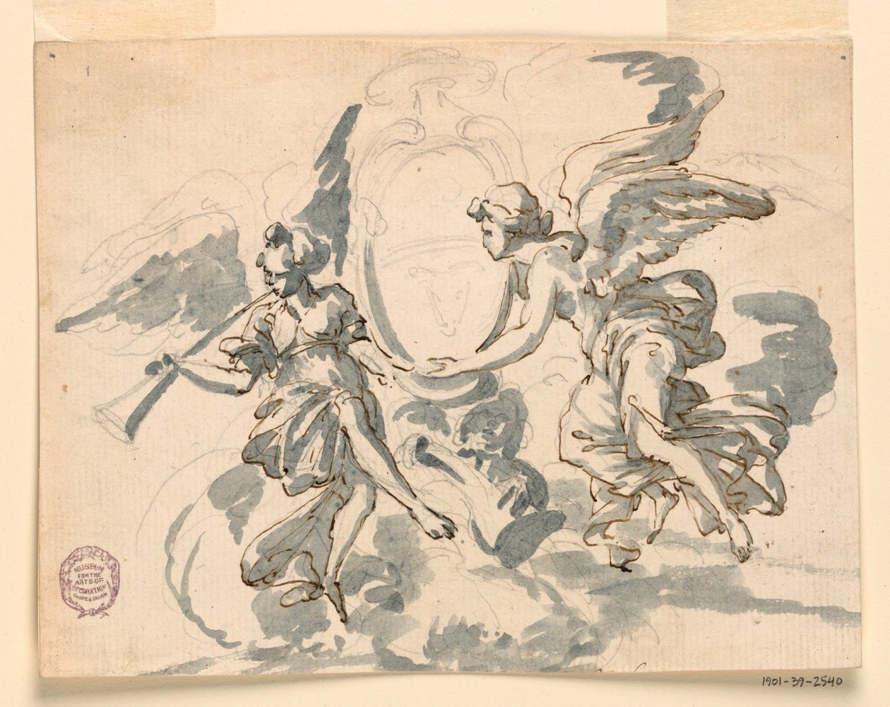 Das Wappen eines Prälaten, ca. 1750 von Filippo Marchionni