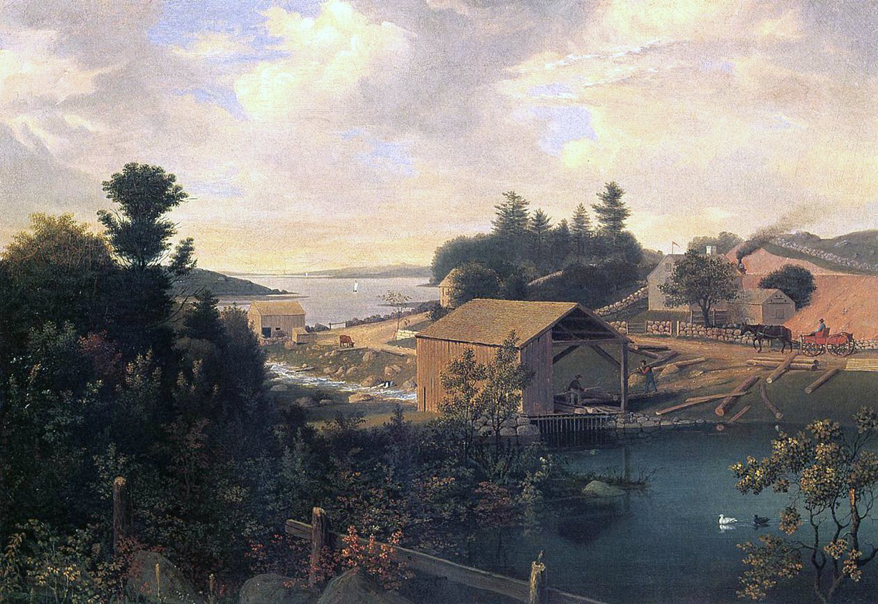 Die Mühle in Lanesville, 1849 von Fitz Henry Lane