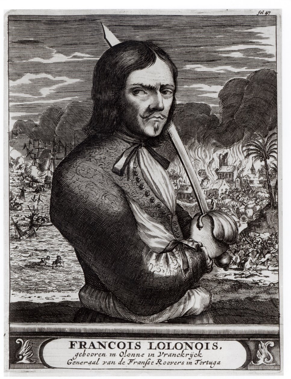 François Lolonois, General der französischen Banditen in Tortuga von Flemish School
