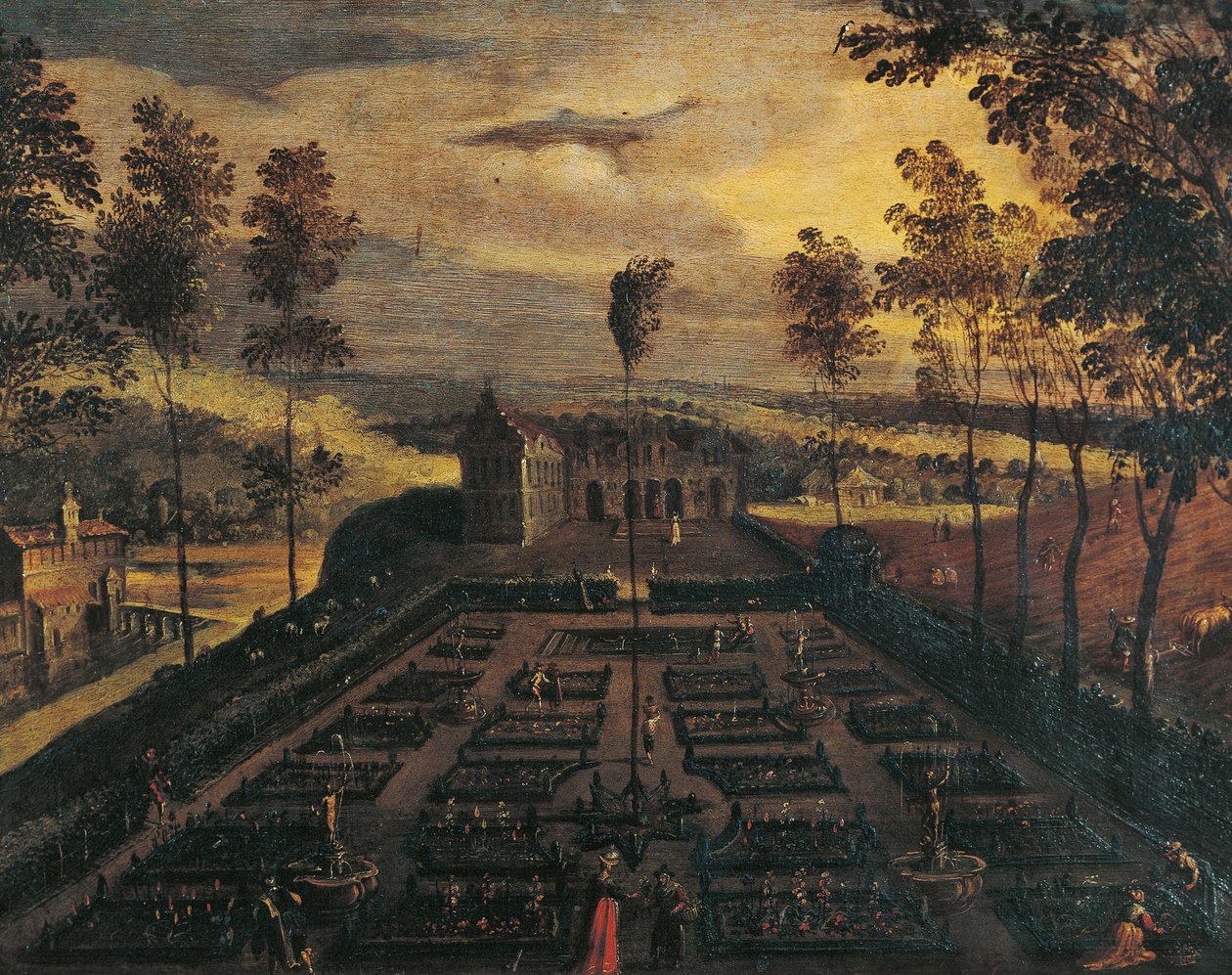Ein italienischer Garten von Flemish School