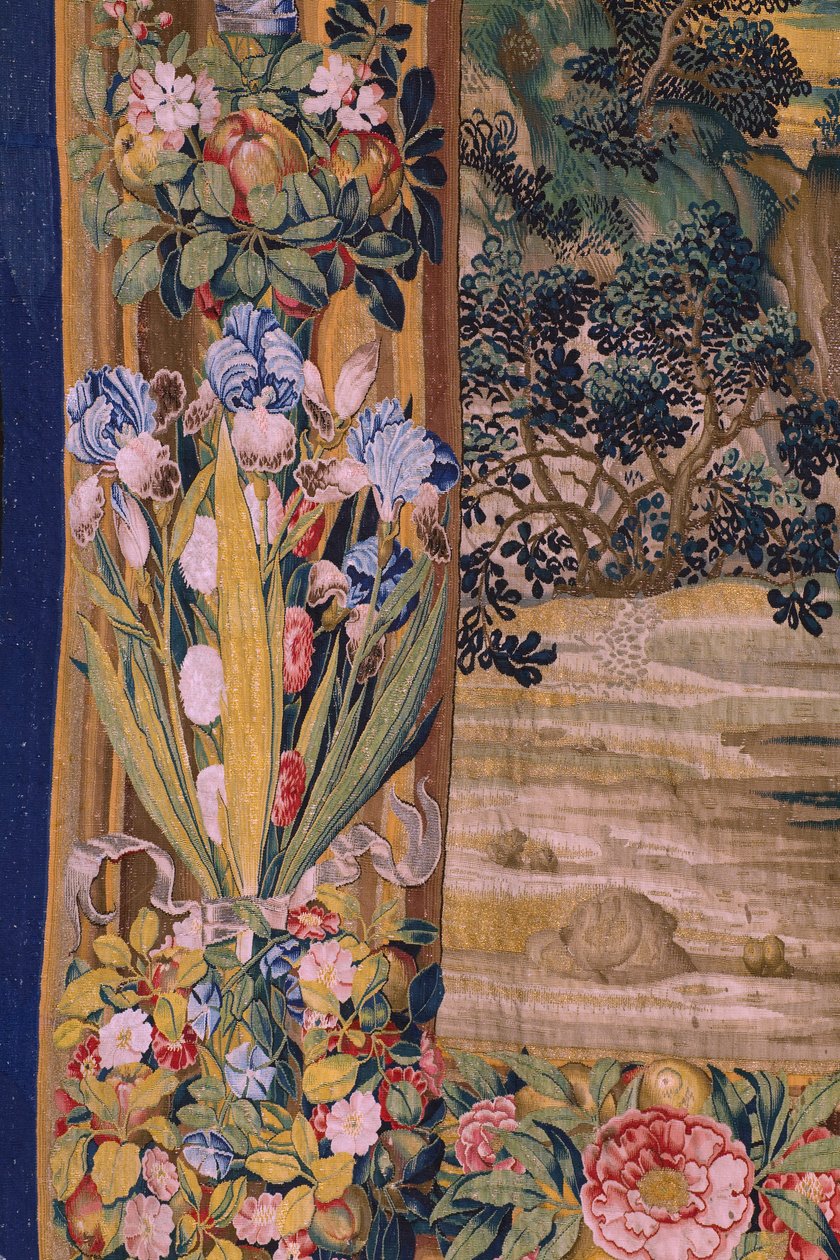Serie Die Apokalypse: Der heilige Michael besiegt den Drachen. Atelier Willem Dermoyen, Brüssel. Ca. 1553-1555. (Detail) von Flemish School