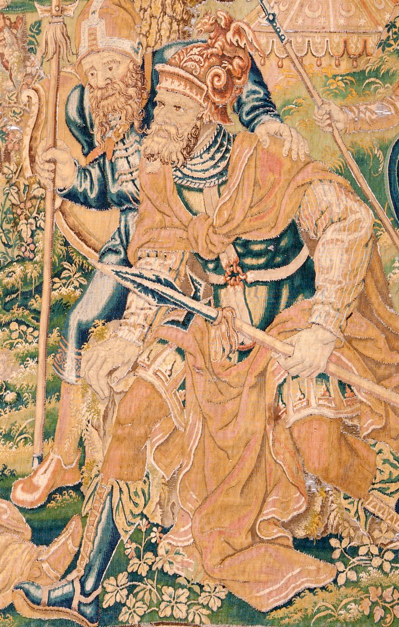 Flämischer Wandteppich. Serie Das Buch Judith. Die Enthauptung von Holofernes von Flemish School