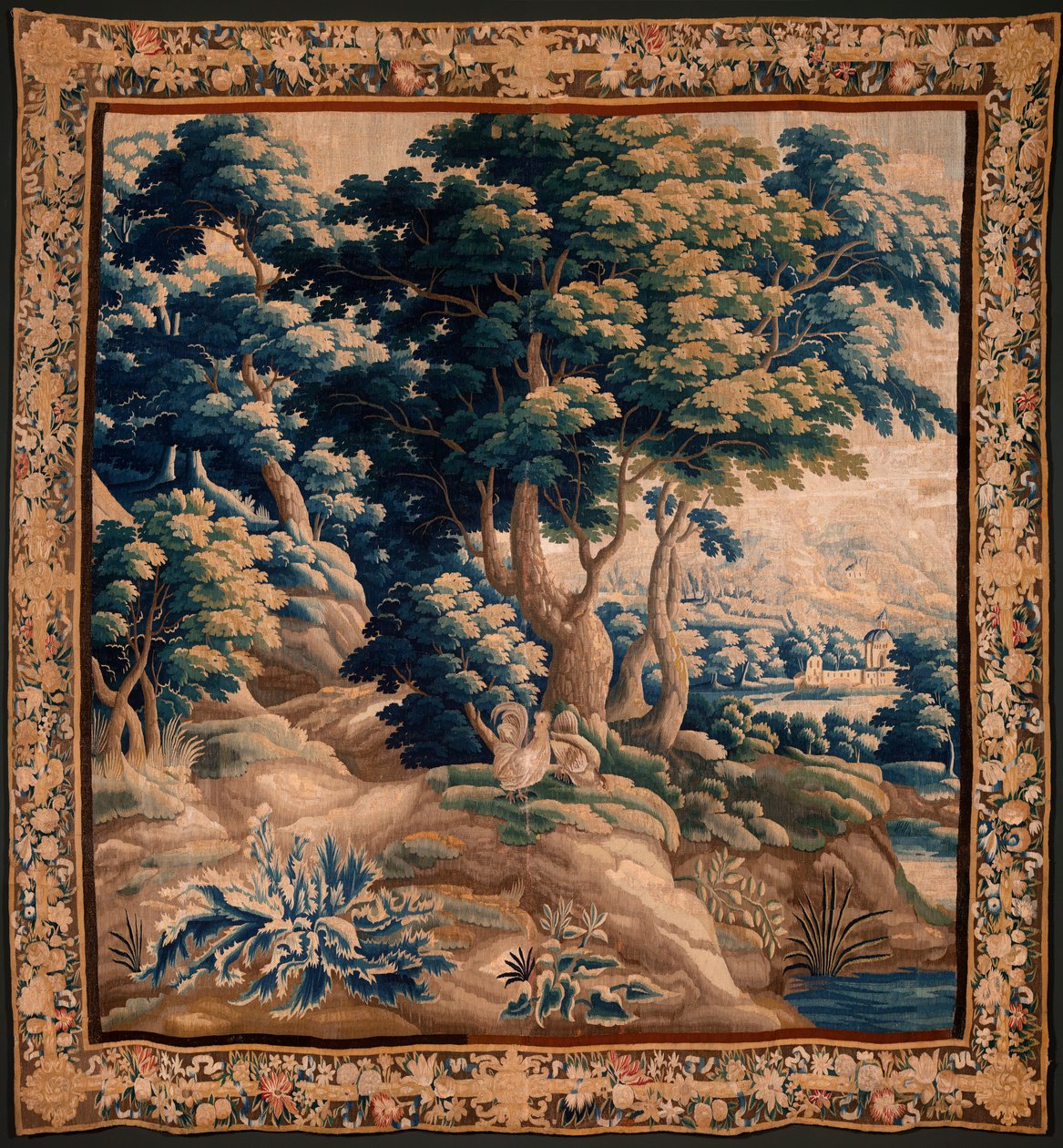 Flämischer Wandteppich. Genannt Verdure. Atelier von Oudenaarde. 17. Jahrhundert. von Flemish School