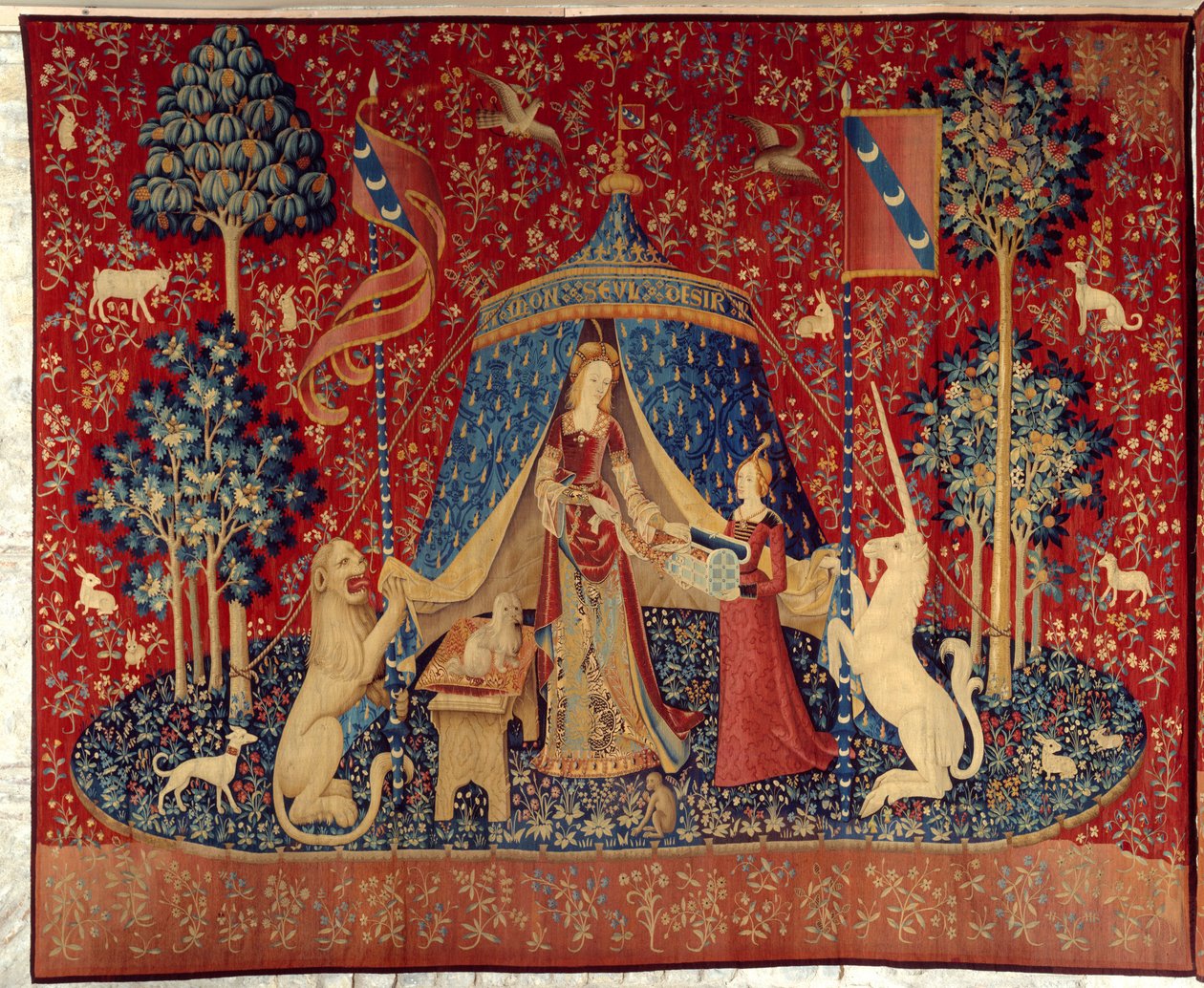 La Dame à la Licorne (Dame und Einhorn): Zu meinem einzigen Verlangen von Flemish School