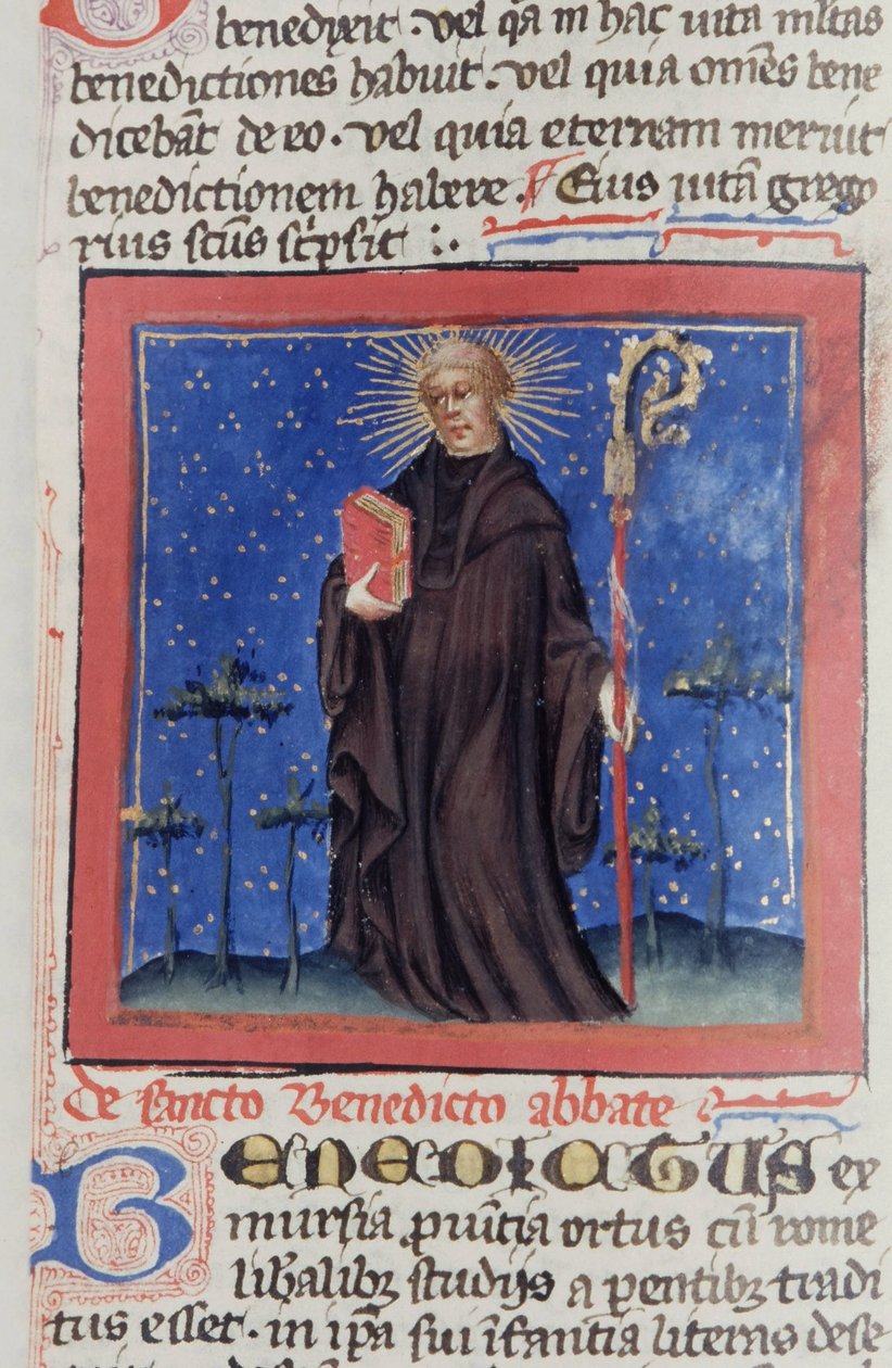 Ms Gen 1111 Seite aus der Legenda Aurea, Brügge, ca. 1400-10 von Flemish School