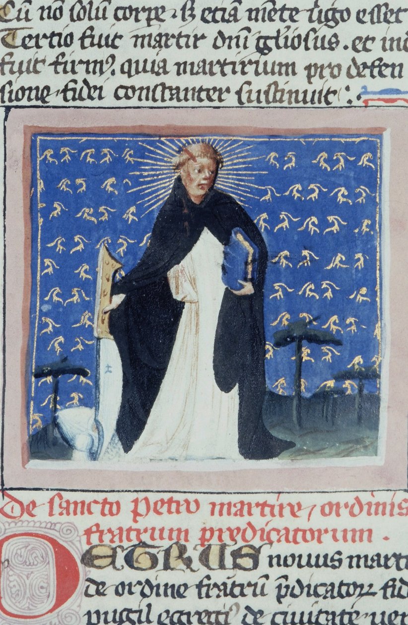 Ms Gen 1111 Seite aus der Legenda Aurea, Brügge, ca. 1400-10 von Flemish School