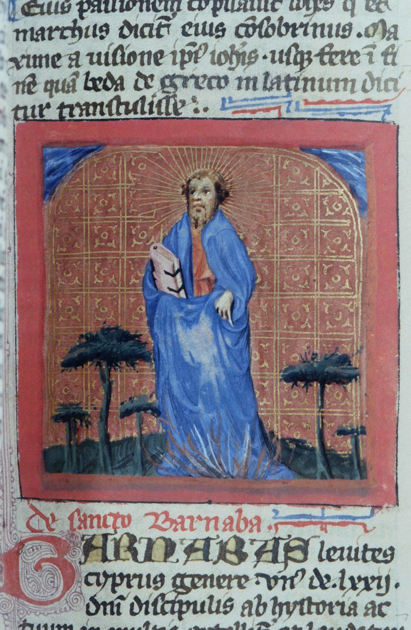 Ms Gen 1111 Seite aus der Legenda Aurea, Brügge, ca. 1400-10 von Flemish School