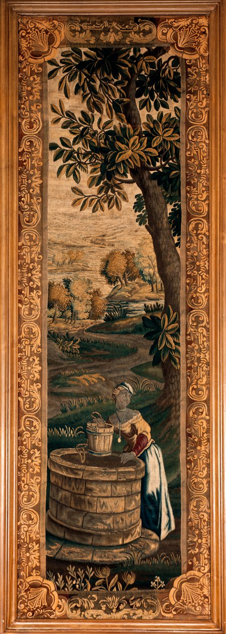 Palast. Das Museum. Flämischer Wandteppich. 18. Jahrhundert von Flemish School
