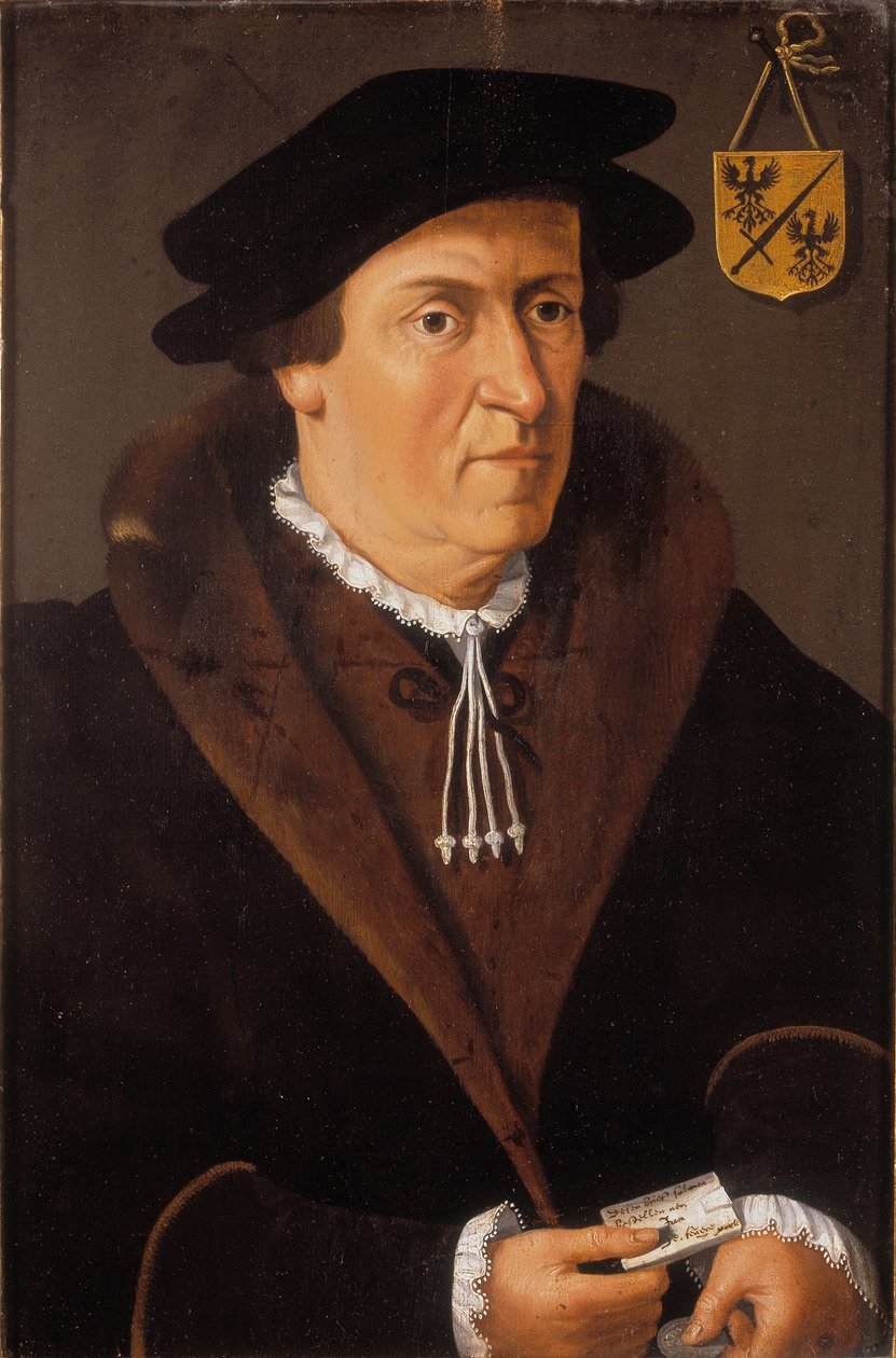 Porträt von Jan de Fevere, ca. 1540-59 von Flemish School