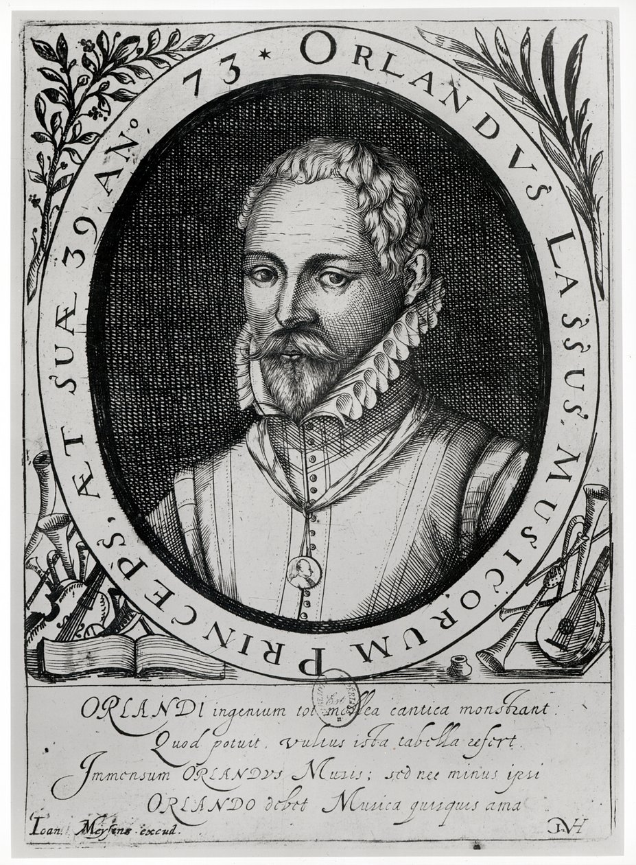 Porträt von Roland de Lassus (1532-94) von Flemish School