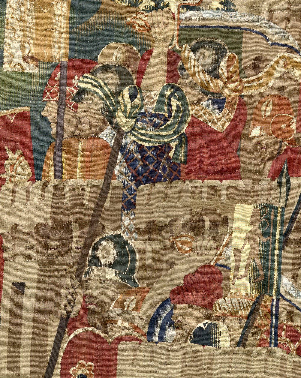 Wandteppich, der die Eroberungen von König Alfons V. von Portugal zeigt (Detail) von Flemish School