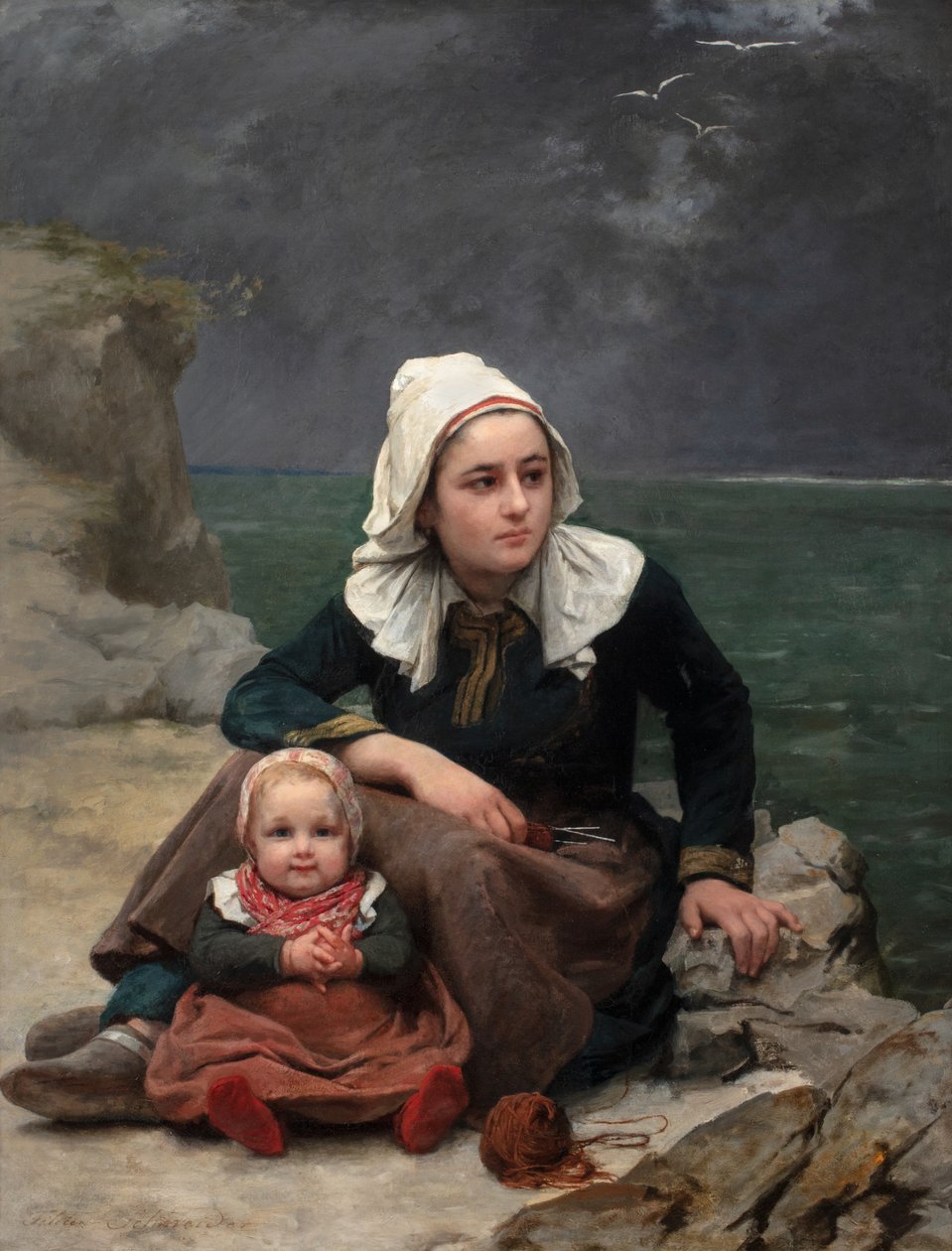 Le Grain (Der Sturm), ca. 1871-81 von Félicie (1831 88) Schneider