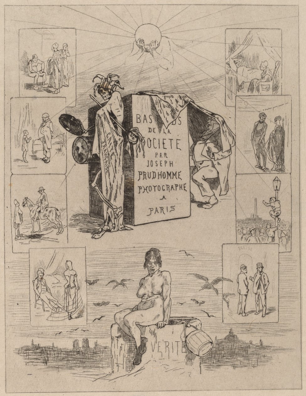 Frontispiz: Der Abschaum der Gesellschaft von Félicien Rops