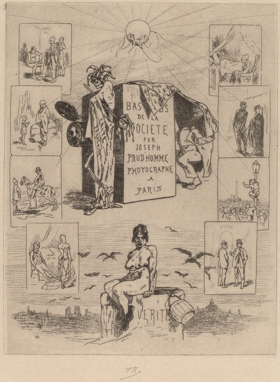 Frontispiz: Der Abschaum der Gesellschaft (Les bas-fonds de la société) von Félicien Rops