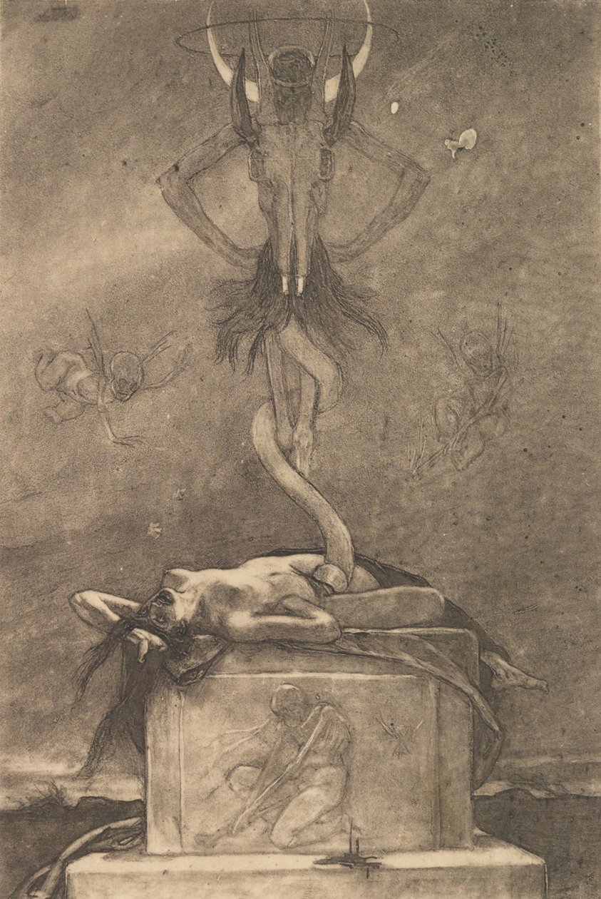 Das Opfer, aus Die Satanischen von Félicien Rops